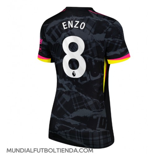 Camiseta Chelsea Enzo Fernandez #8 Tercera Equipación Replica 2024-25 para mujer mangas cortas